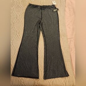 Forever 21 Black Women Rinestone Flair Pants 1X